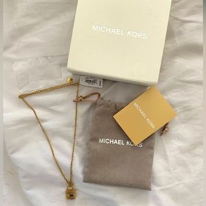 Michael kors lock necklace